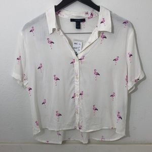 Forever21 Flamingo 🦩 Shirt